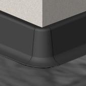 PBE605.16-S4 - Set 4 bucati piese colt exterior culoare negru pentru plinta PBC605