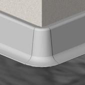 PBE505.35-S4 - Set 4 bucati piese colt exterior culoare gri inchis plinta PBC505