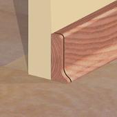 PBS505.152-S4 - Set 4 bucati piese inchidere stanga culoare cires pentru plinta PBC505